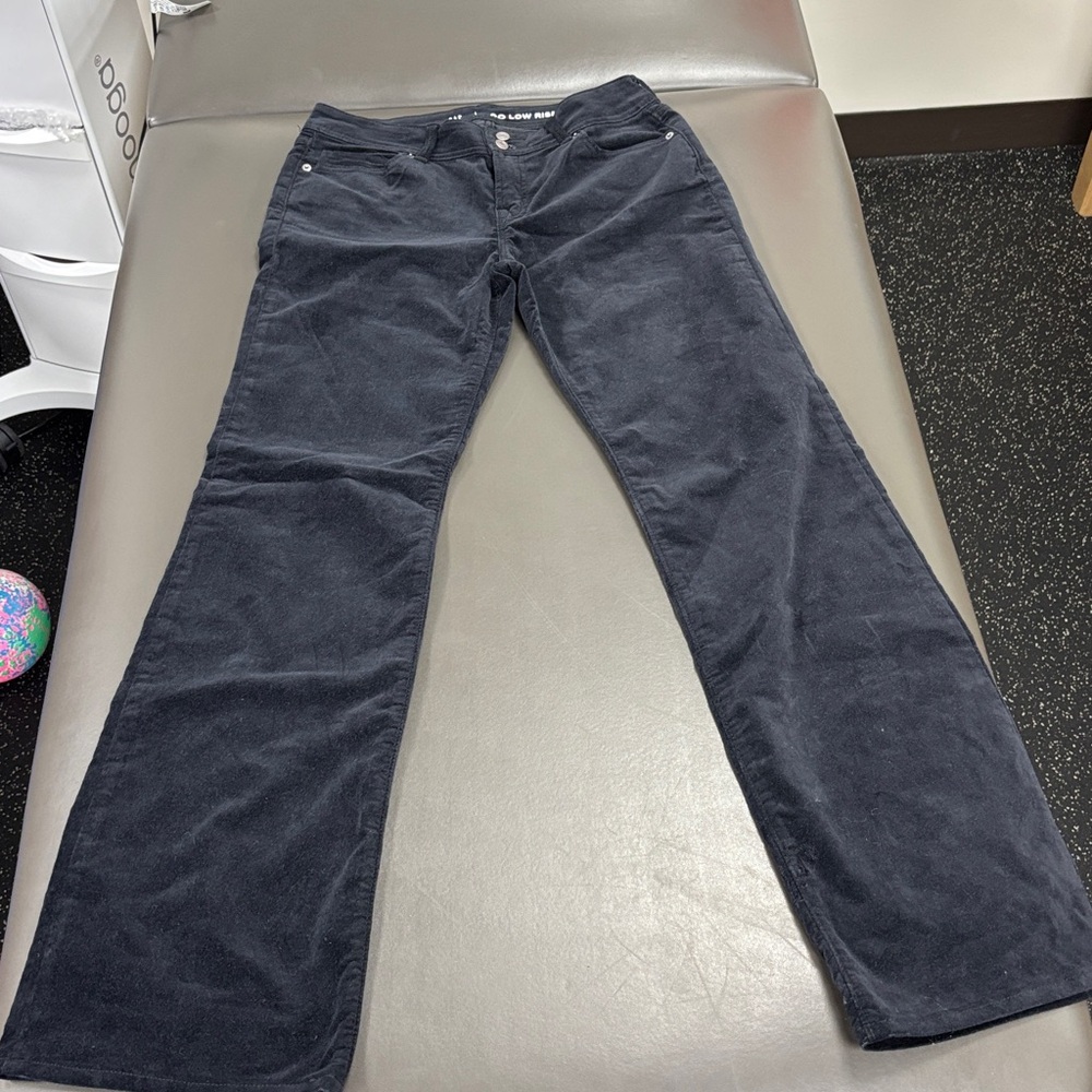 Like New. GAP Black Vintage Bootcut Pants Size 20. Brushed Velvet